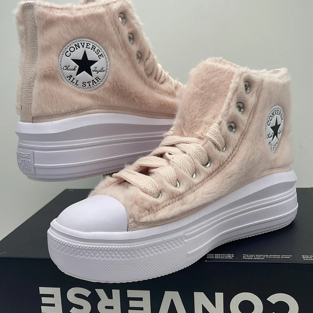 Converse WMNS Platform Sneakers High-Top A13383C TAS MOVE HI BLUSH HUSH/WHITE/BL